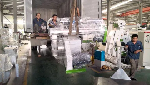 2 T/H cow dung pellet production line equipment unloading for Mexico organic fertilizer project