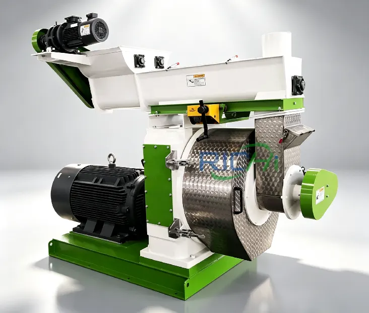 Cow dung pellet making machine for producing organic fertilizer pellets from cow manure